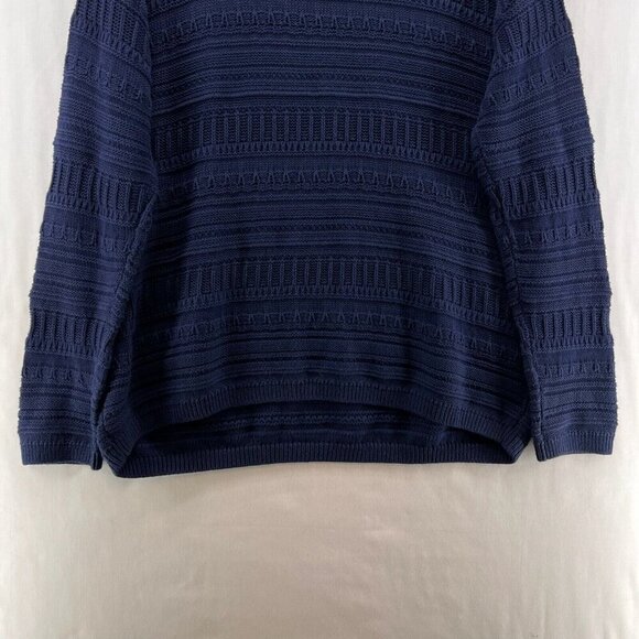 GAP Sweater Womens Size 2XL Striped Jacquard Jumper Long Sleeve Pullover Blue - Picture 6 of 11